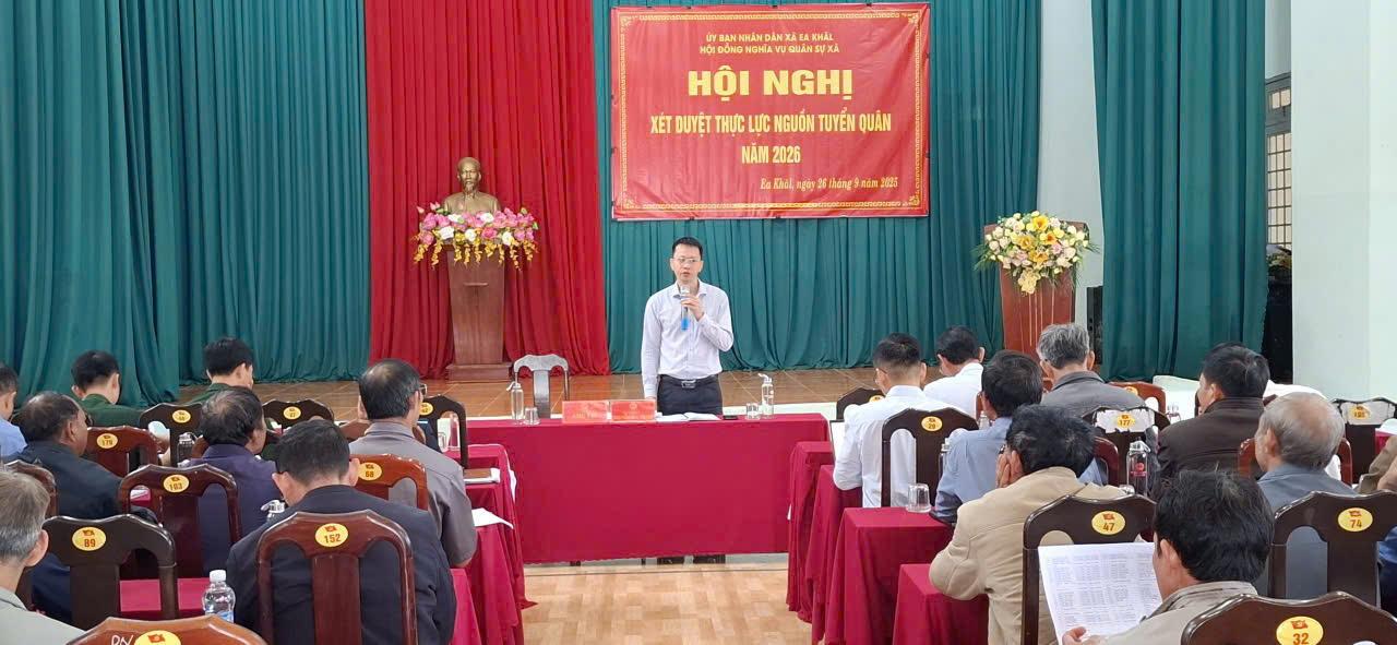 HỘI NGHỊ XÉT DUYỆT THỰC LỰC NGUỒN TUYỂN QUÂN NĂM 2026